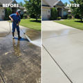 Professional pressure washing by MowMoney Inc.